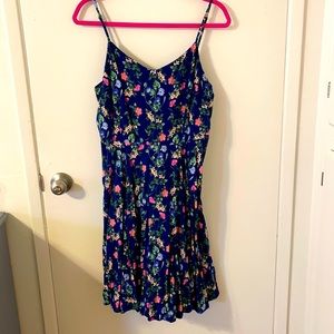 Floral Sundress- Skater style fit w/side zipper